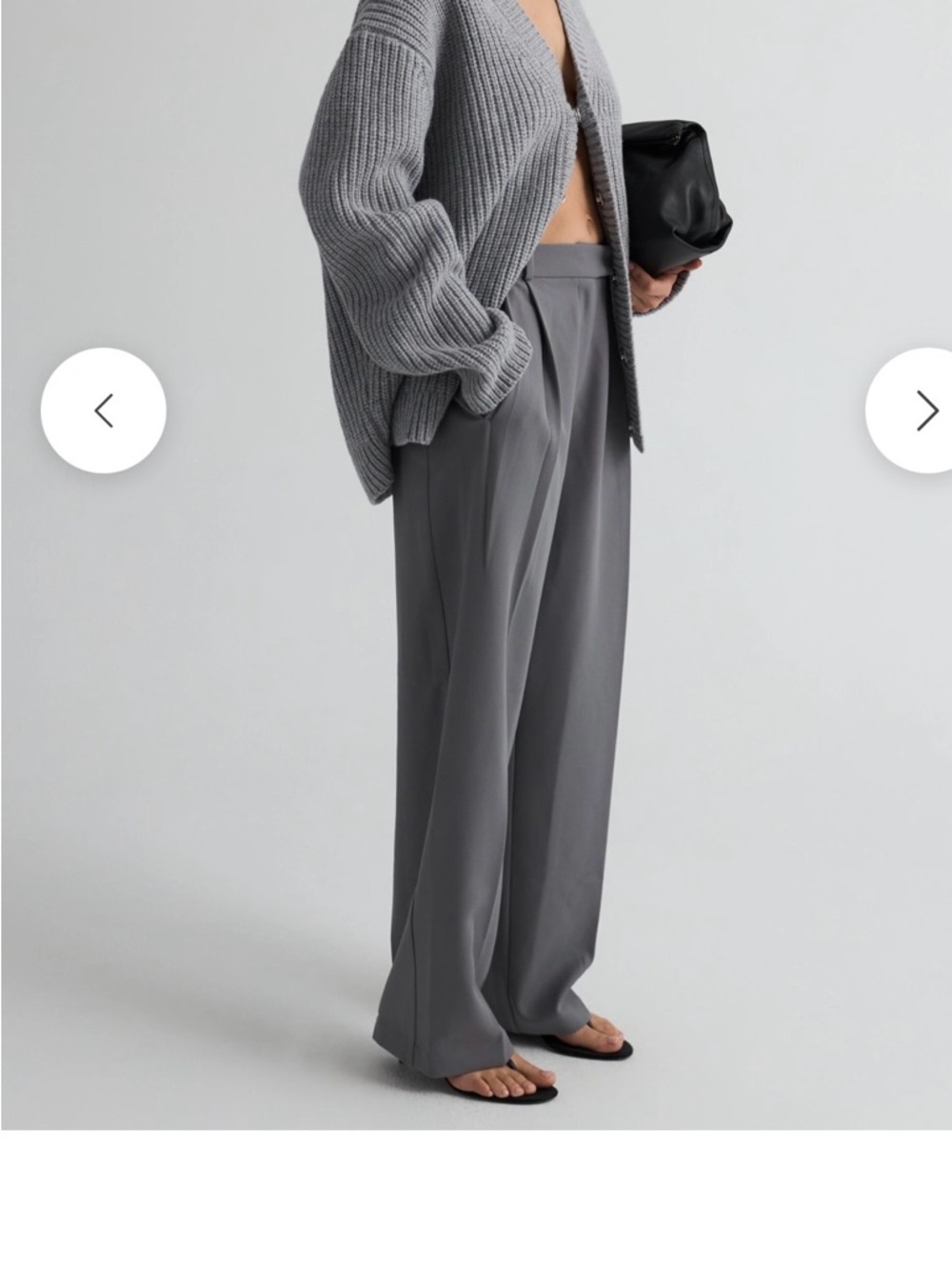 Re Ona Dove Gray Pleated Women’s Trousers - New with Tags